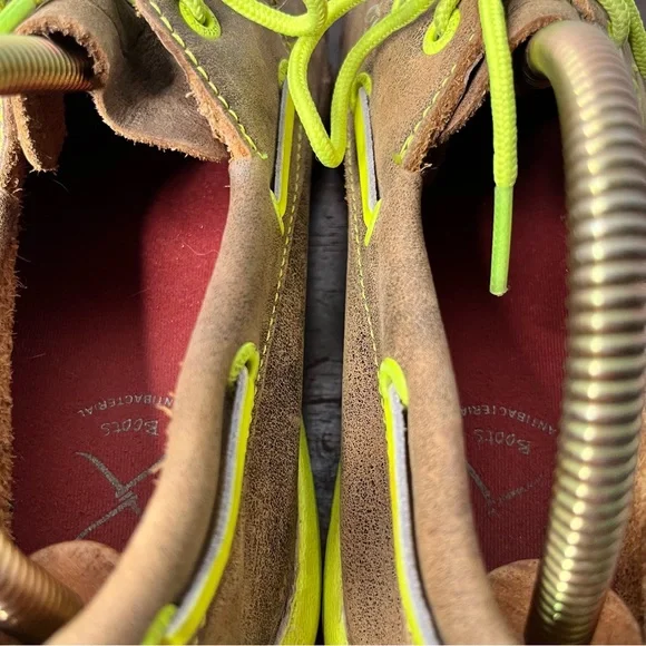 Twisted X Ladies Bomber Neon Yellow Driving Mocs Boat Shoes WDM0010 Size 6.5M - Picture 6 of 9